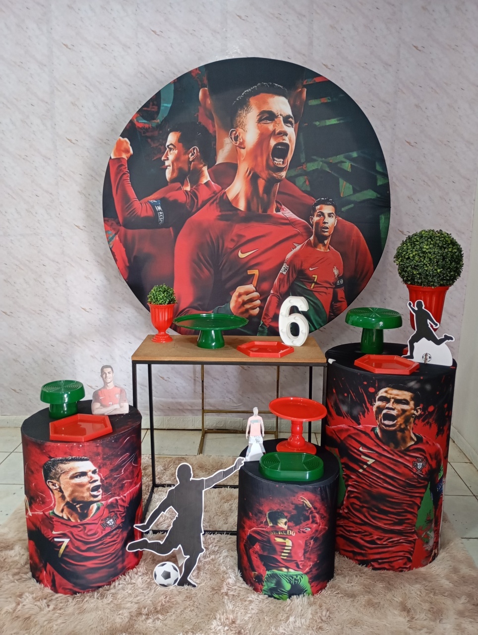 Kit Ouro Cristiano Ronaldo Cr7 - Greicy Art´S Decor