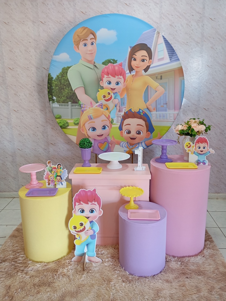 Kit Ouro Bebefinn Menina - Greicy Art´S Decor