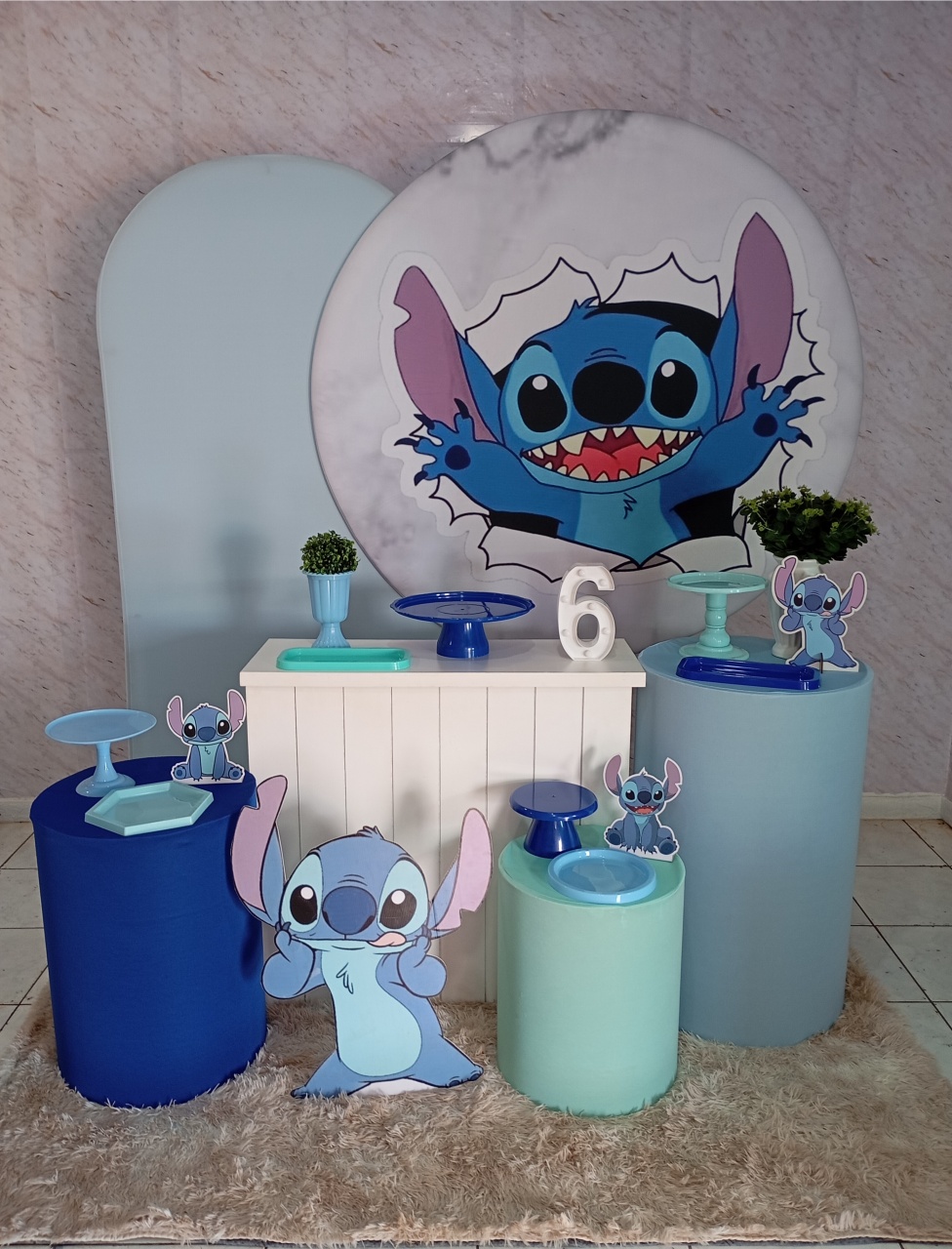 Kit Diamante Stitch Menino  - Greicy Art´S Decor