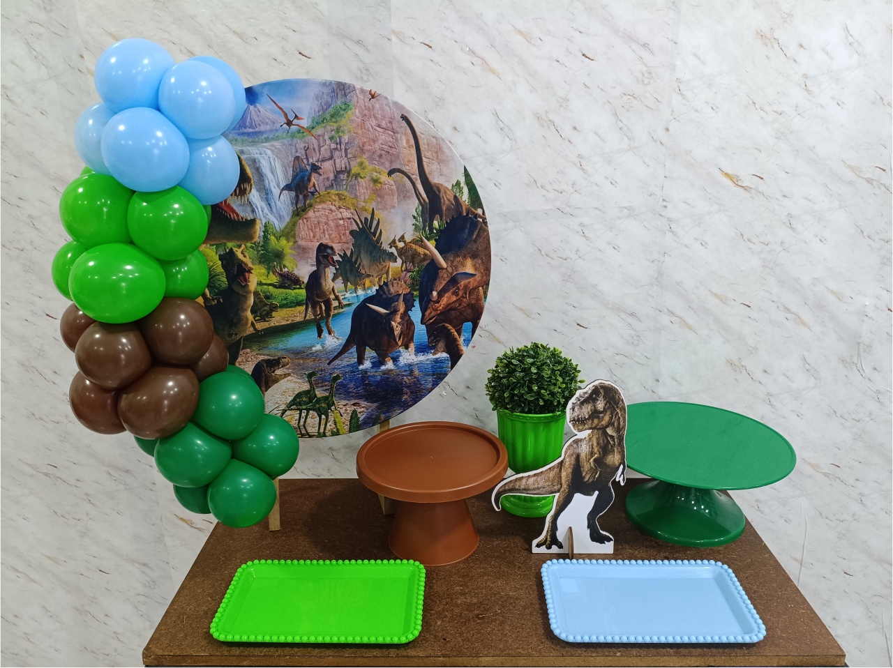 Mini Kit de Mesa Dinossauros - Greicy Art´s Decor