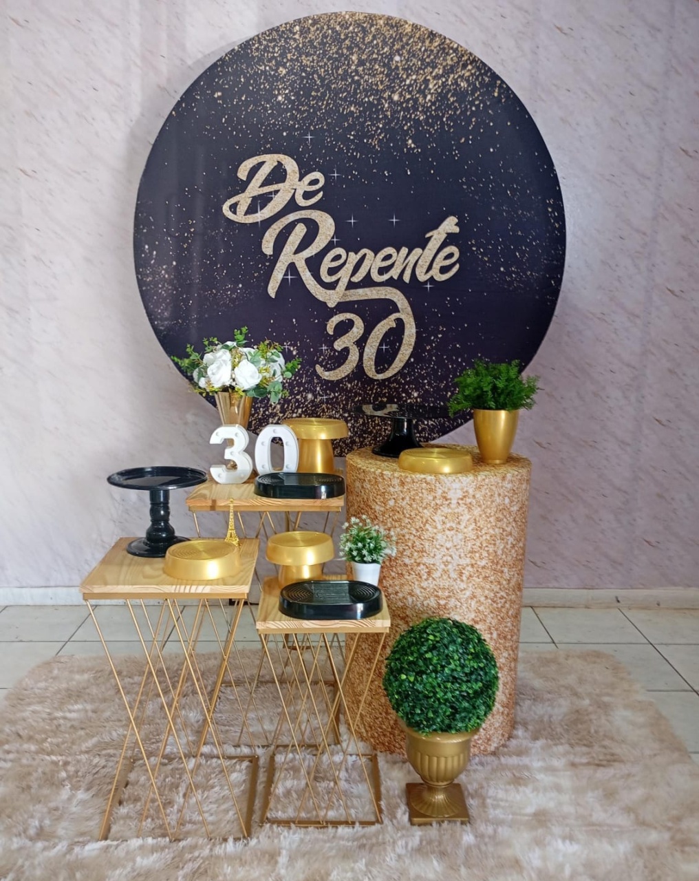 Kit Ouro de Repente 30 Preto/Dourado - Greicy Art´s Decor