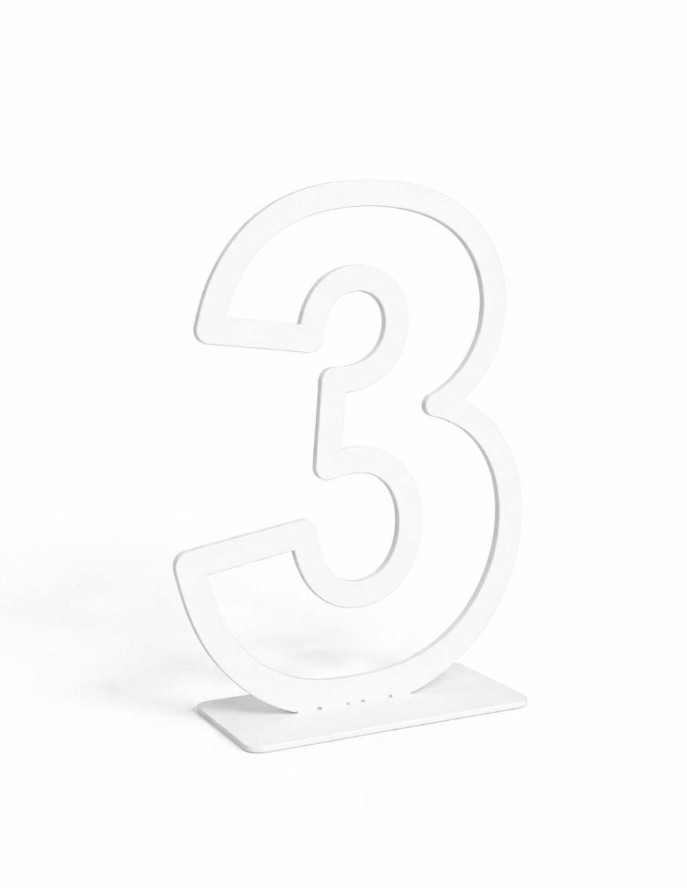 Número 3 Chão Mdf - Greicy Art´s Decor