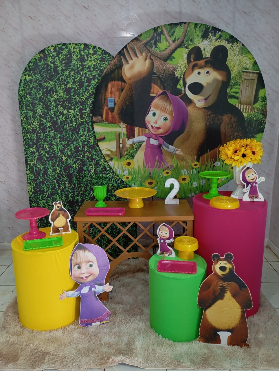 Kit Diamante Masha E O Urso  - Greicy Art´S Decor