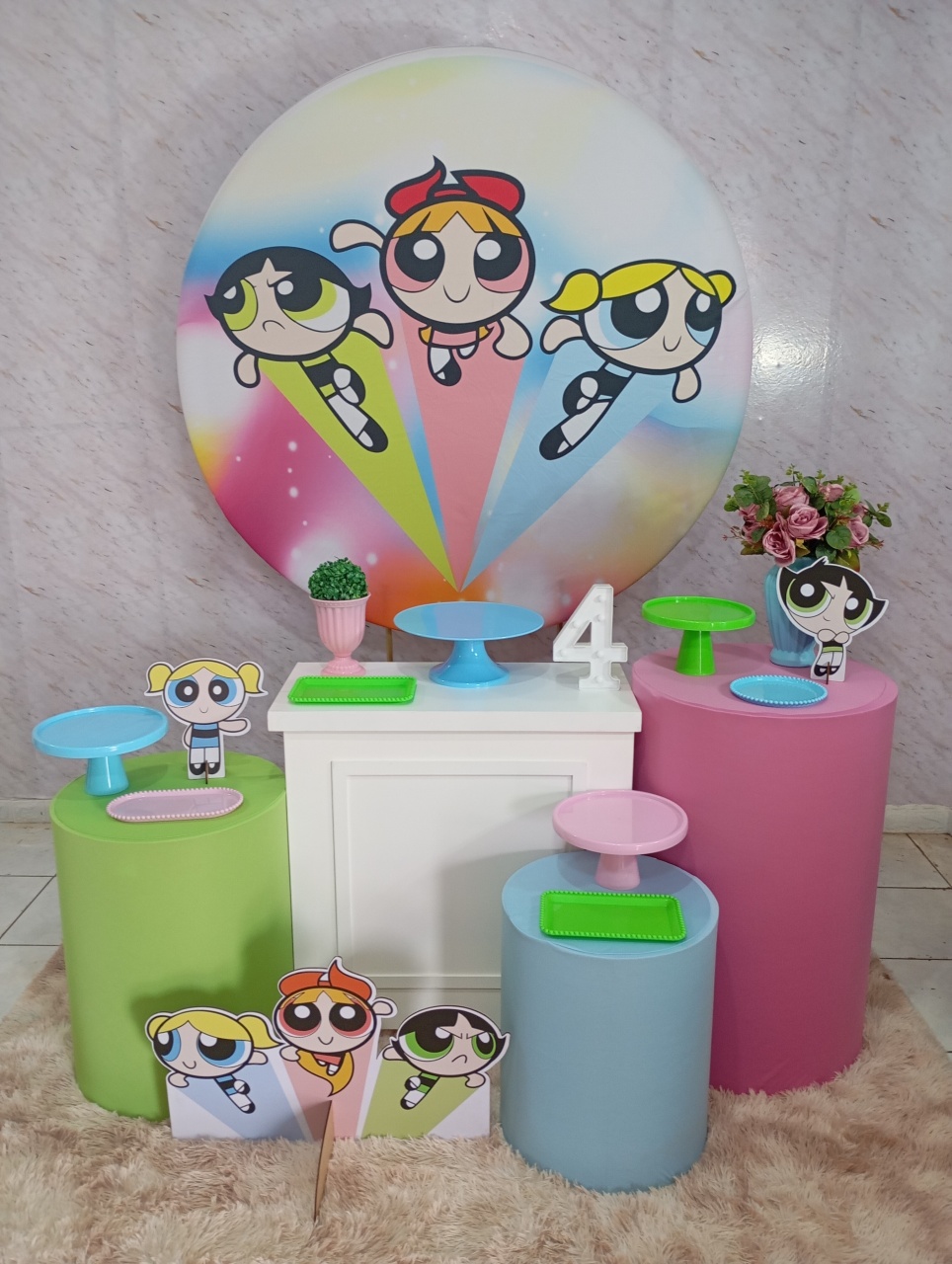 Kit Ouro As Meninas Super Poderosas  - Greicy Art´S Decor