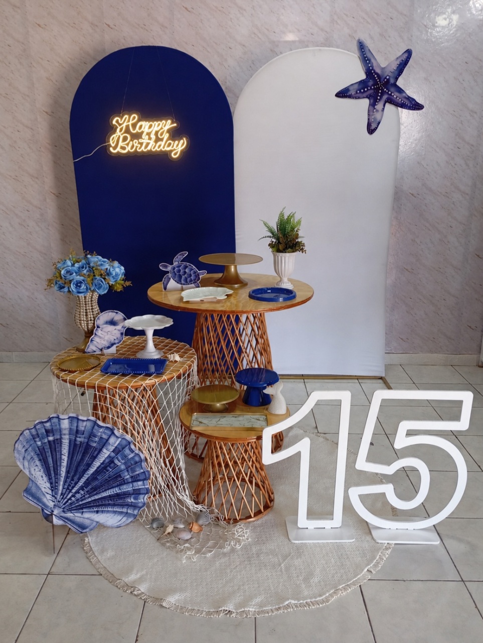 Composição 15 Anos Ocean - Greicy Art´s Decor