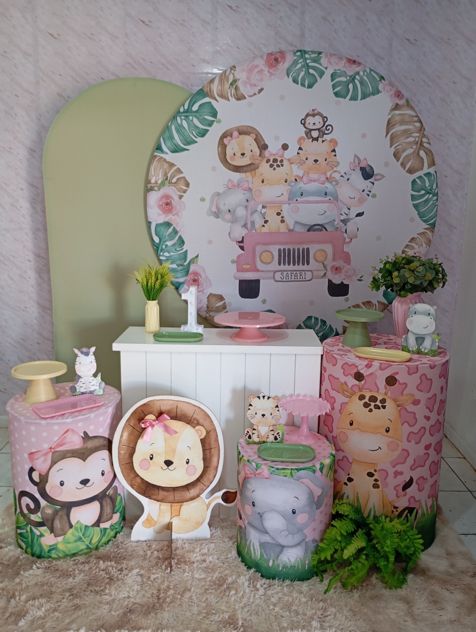 Kit Diamante Safari Rosa - Greicy Art´S Decor
