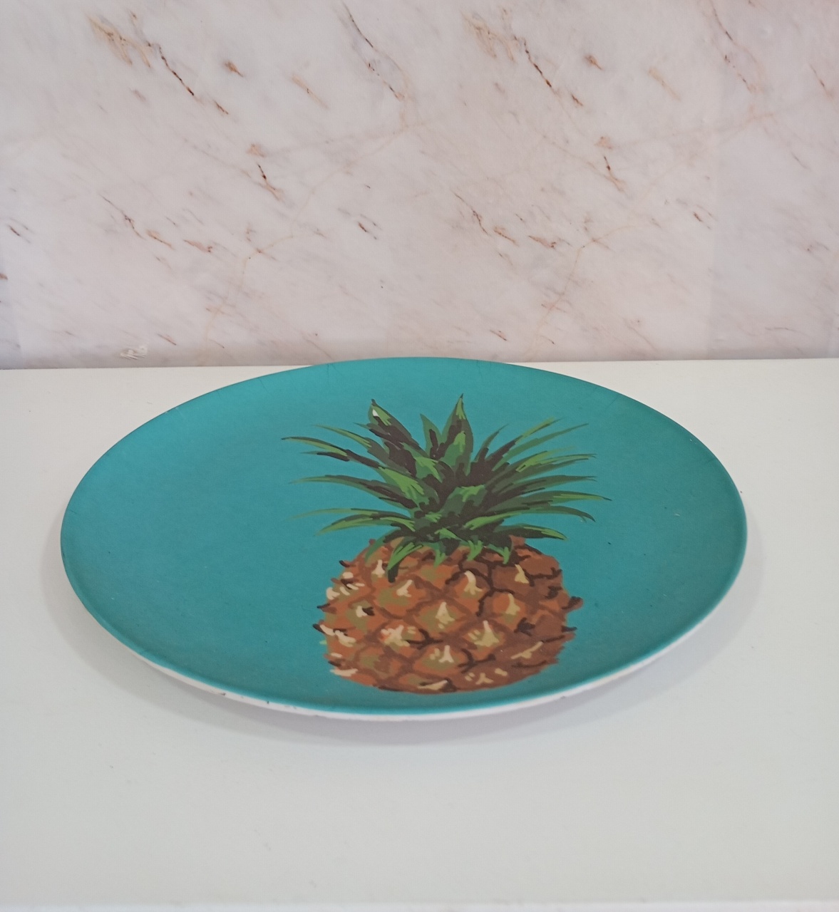 Bandeja Baixa Abacaxi - Greicy Art´s Decor
