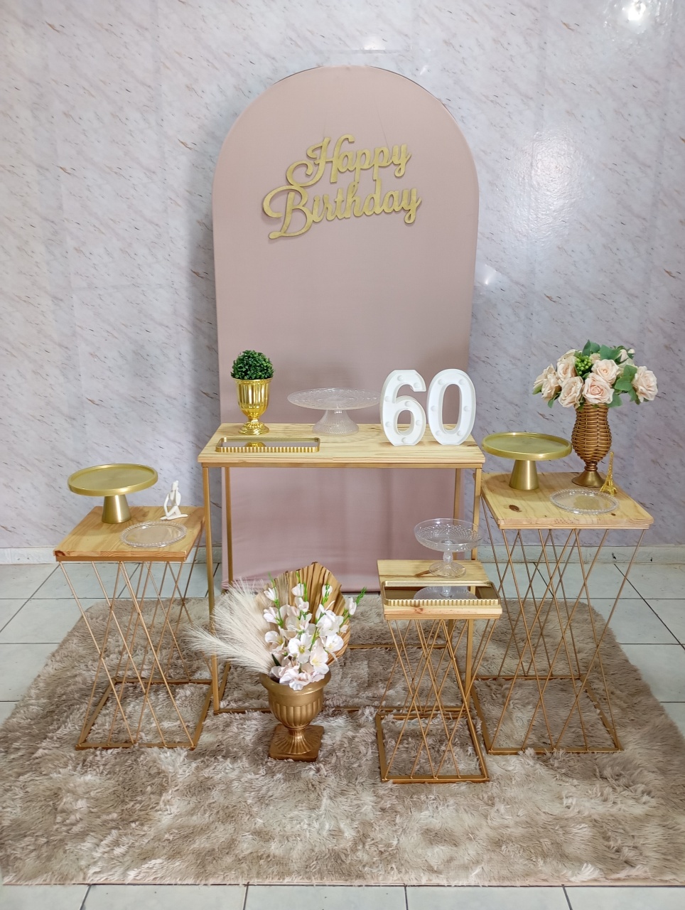 Kit Ouro Rosé Claro/Dourado - Greicy Art´s Decor