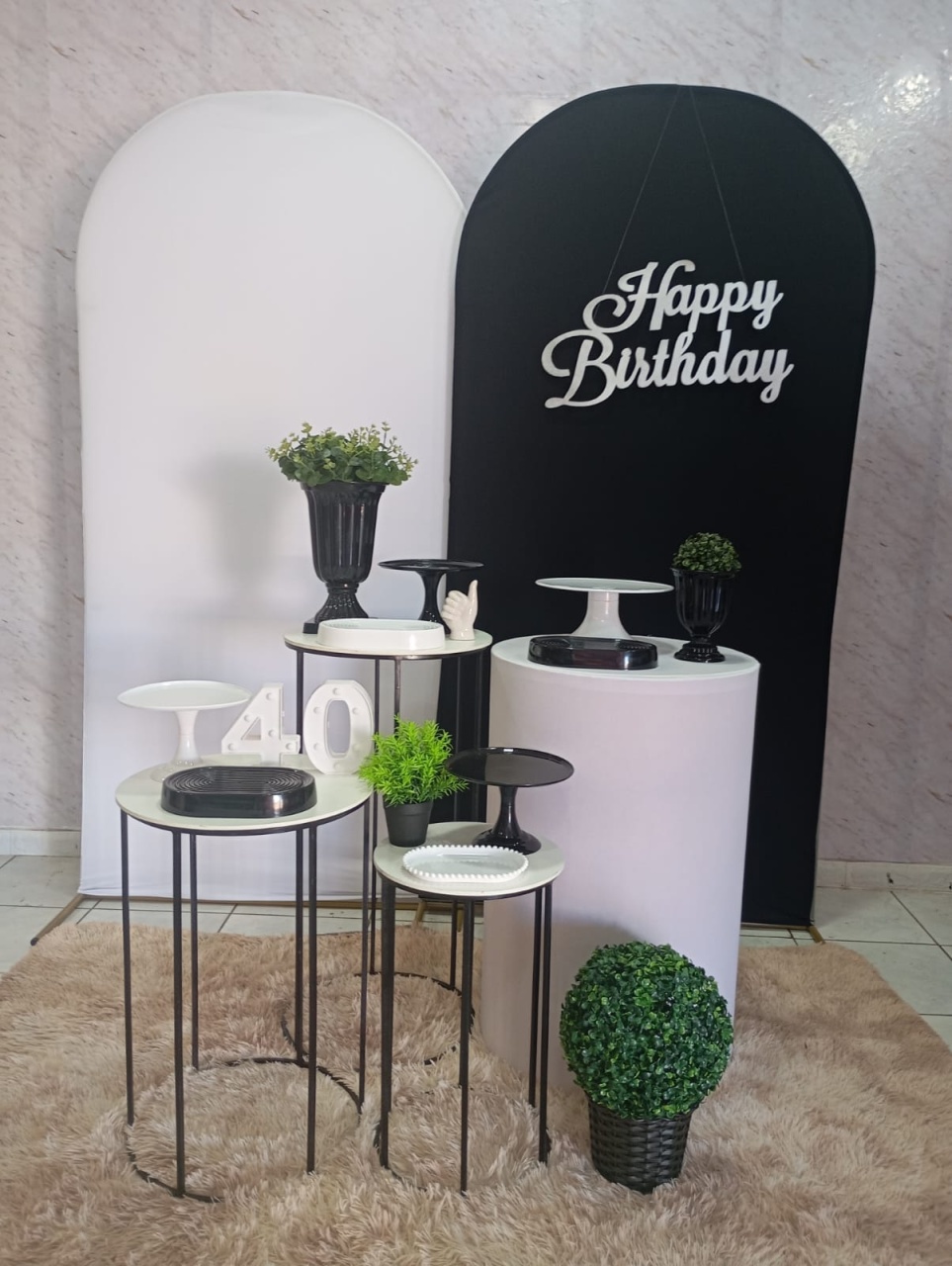 Kit Diamante Preto/Branco - Greicy Art´s Decor
