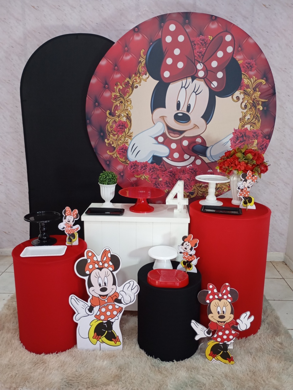 Kit Diamante Minnie Vermelha - Greicy Art´S Decor