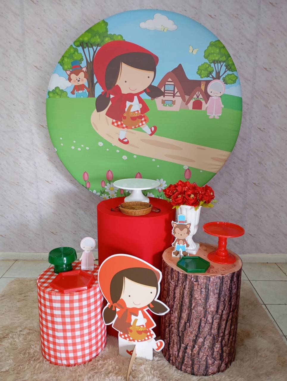 Kit Prata Chapeuzinho Vermelho - Greicy Art´S Decor