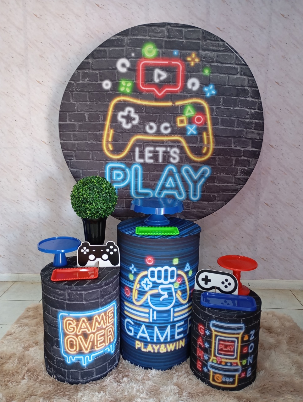 Kit Prata Gamer - Greicy Art´S Decor