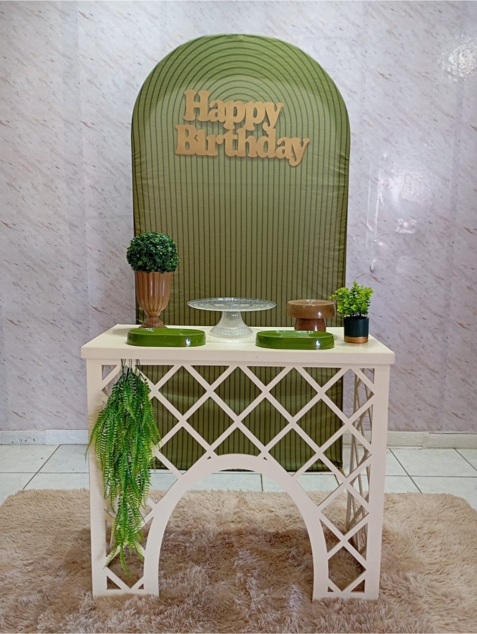 Kit Express Ripado Verde - Greicy Art´s Decor