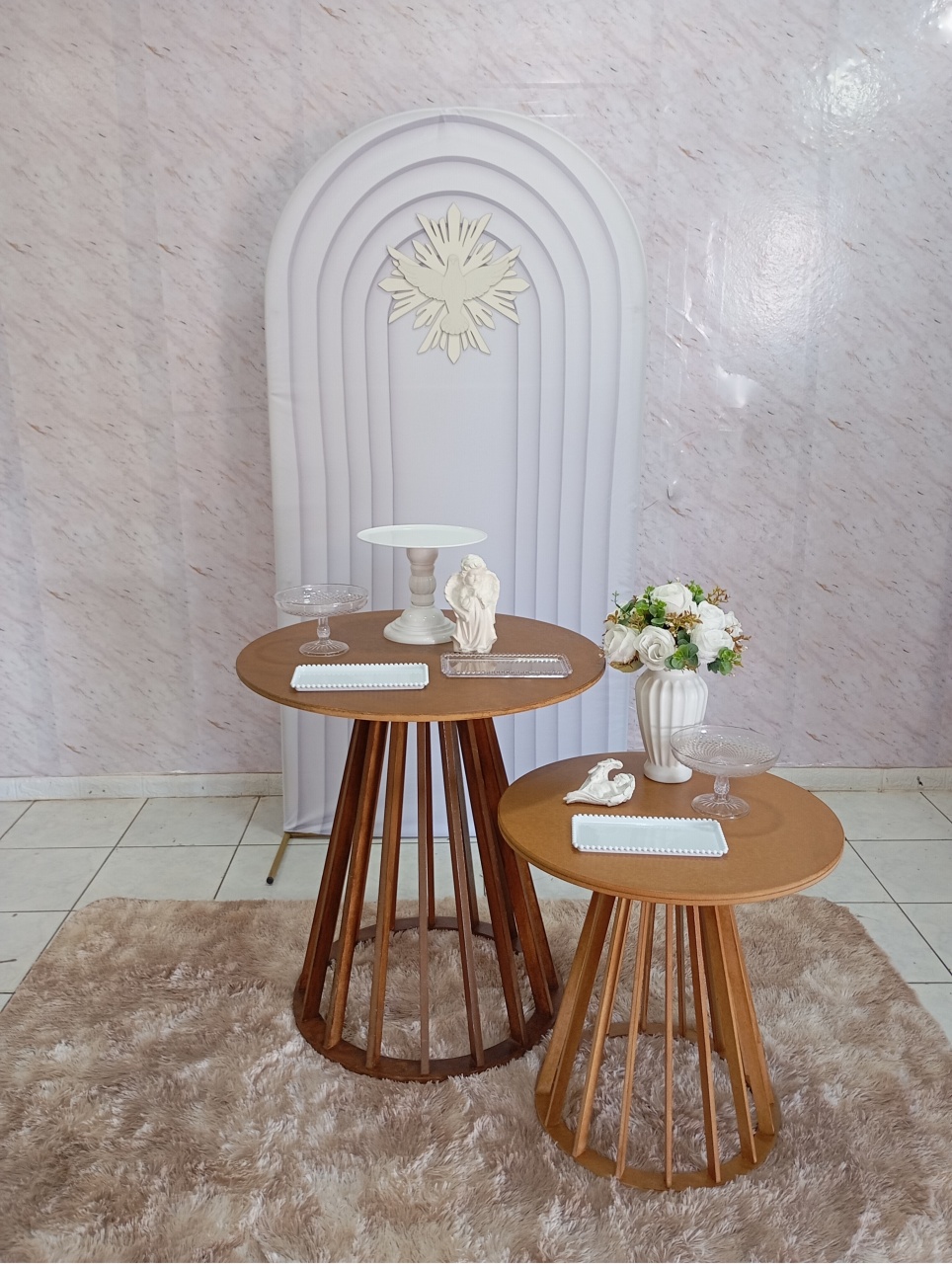 Composição Batizado Mesa Dupla - Greicy Art´s Decor
