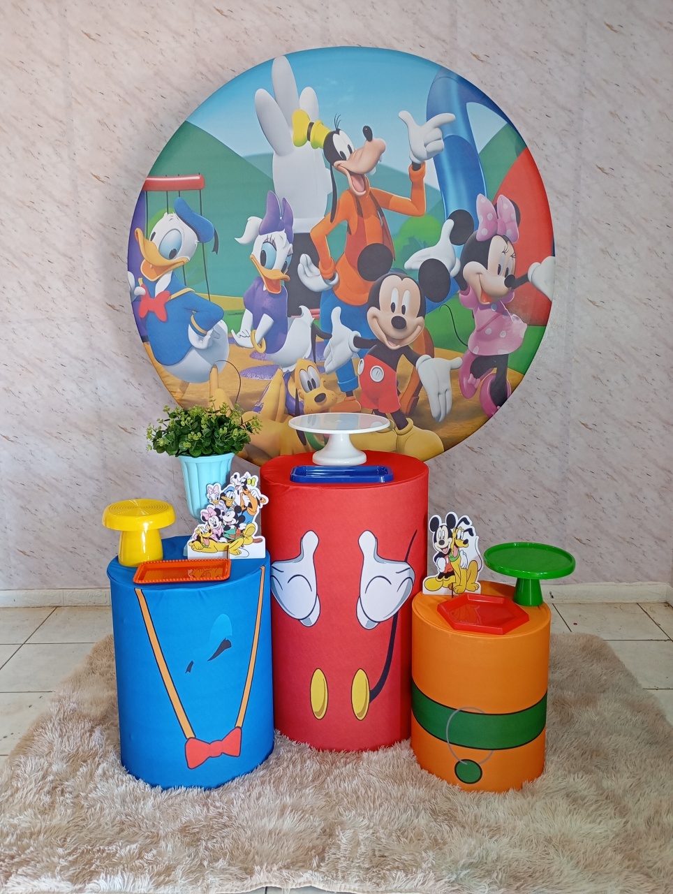 Kit Prata Mickey E Seus Amigos - Greicy Art´s Decor