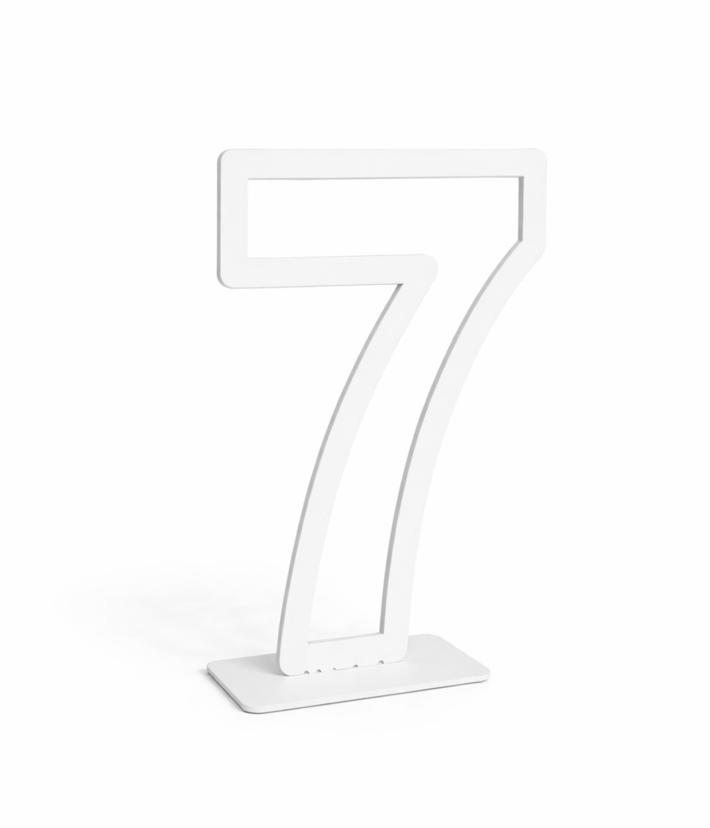 Número 7 Chão Mdf - Greicy Art´s Decor