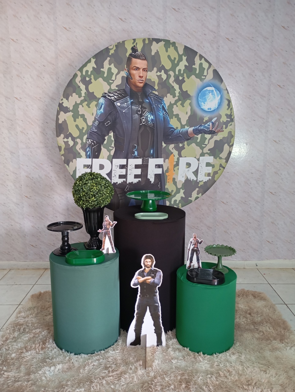 Kit Prata Freefire - Greicy Art´s Decor