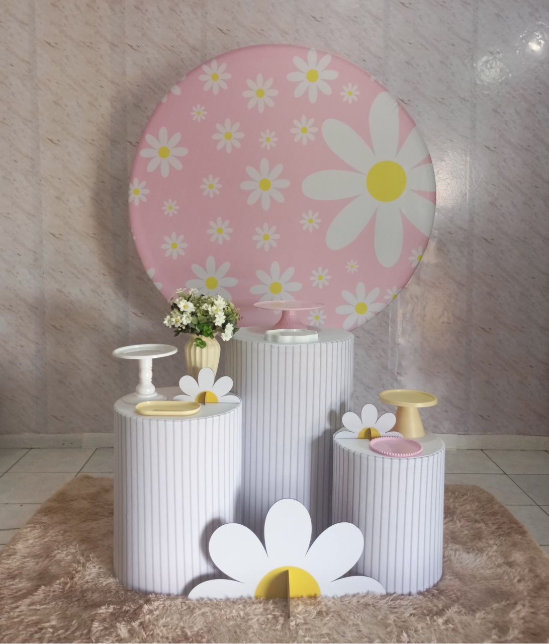 Kit Prata Margarida Ll - Greicy Art´s Decor