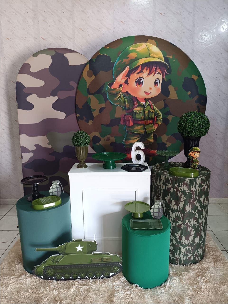 Kit Diamante Militar Infantil - Greicy Art´s Decor