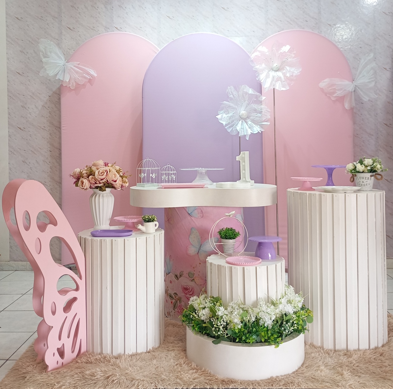 Composição Jardim das Borboletas - Greicy Art´s Decor