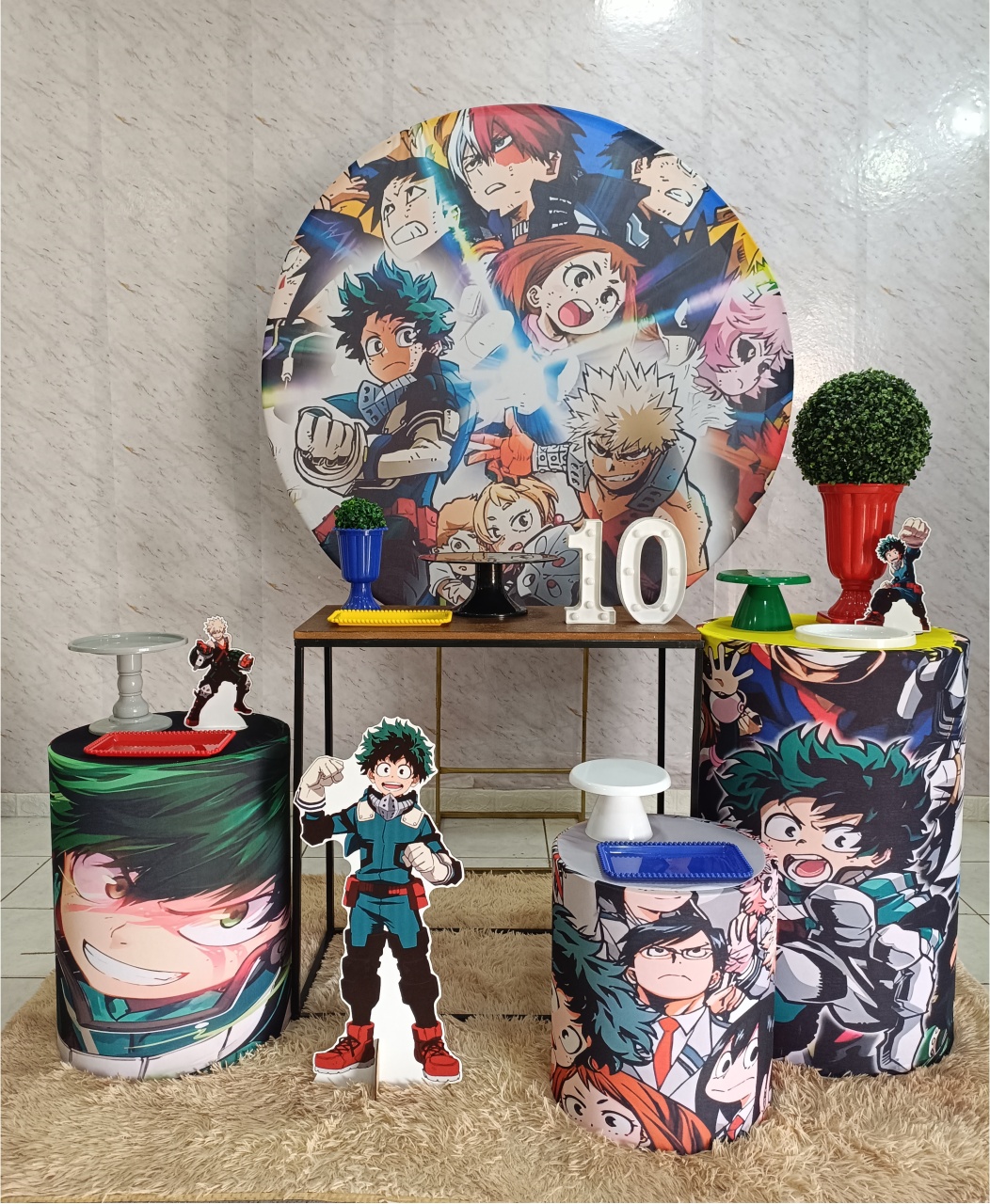 Kit Ouro My Hero Academia - Greicy Art´s Decor