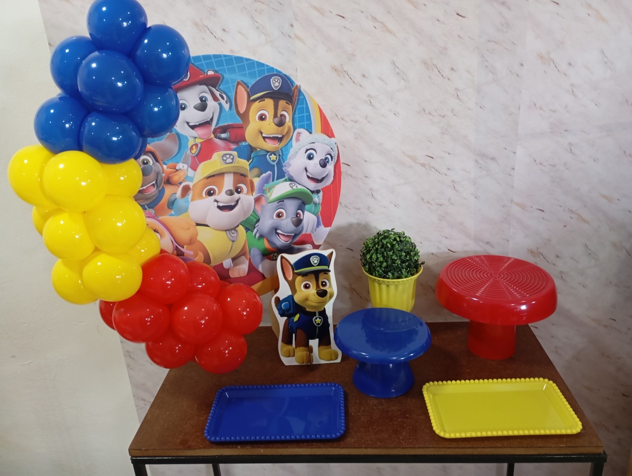 Mini Kit de Mesa Patrulha Canina - Greicy Art´s Decor