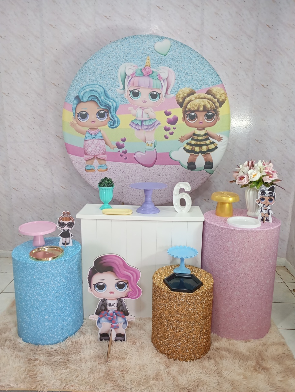 Kit Ouro L.o.l Surprise - Greicy Art´s Decor