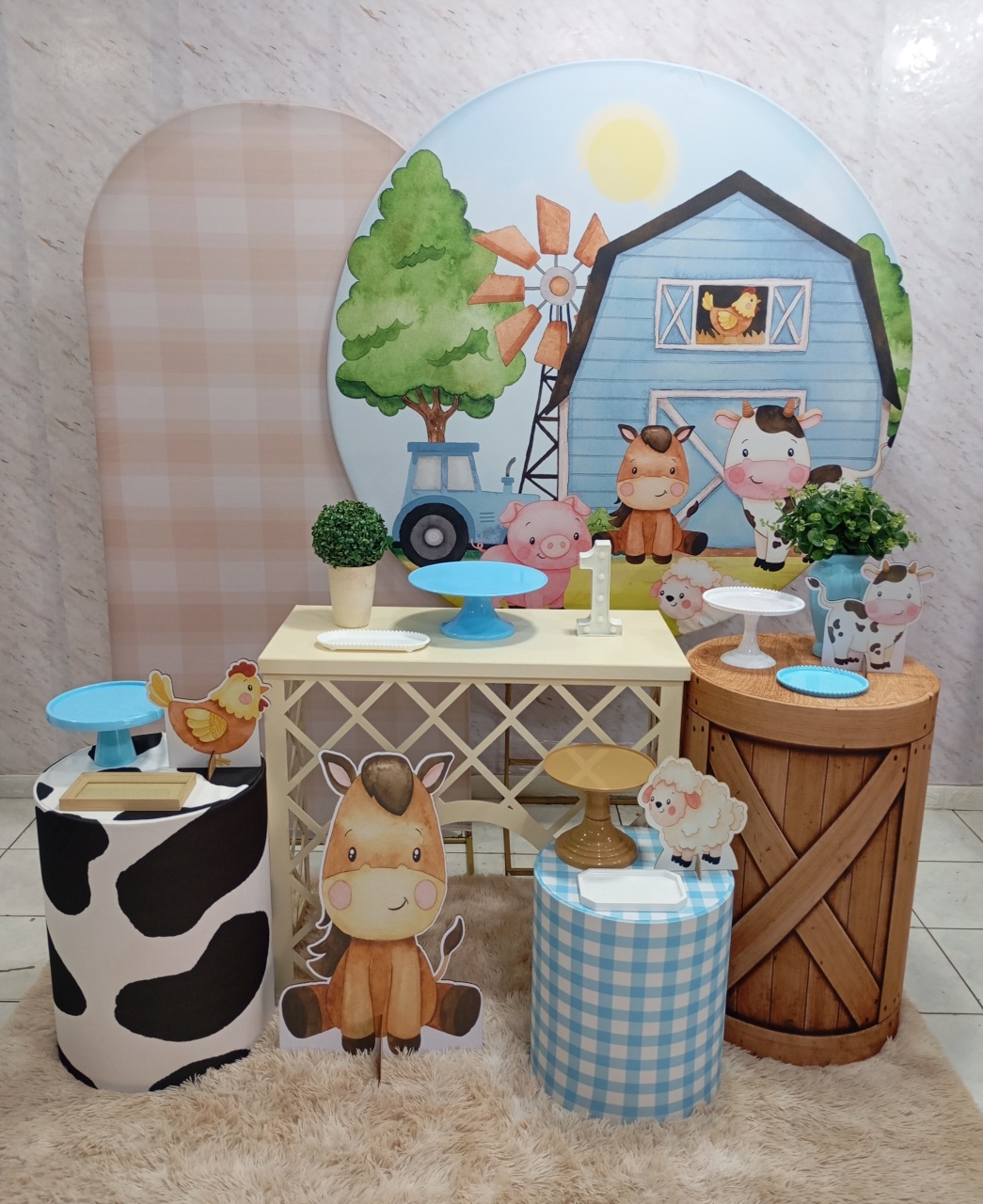 Kit Diamante Fazendinha Azul 2 - Greicy Art´s Decor