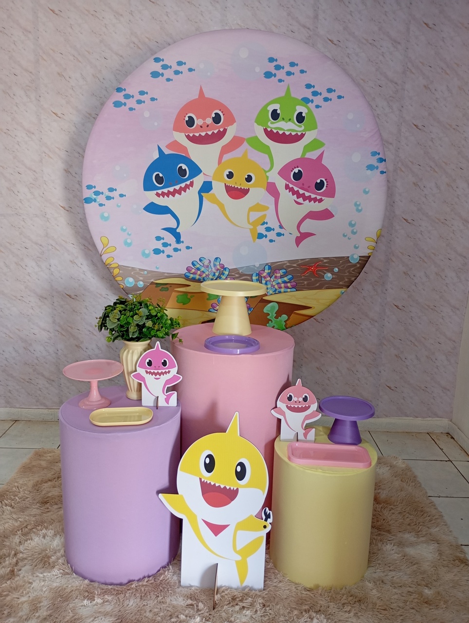 Kitprata Baby Shark Menina - Greicy Art´s Decor