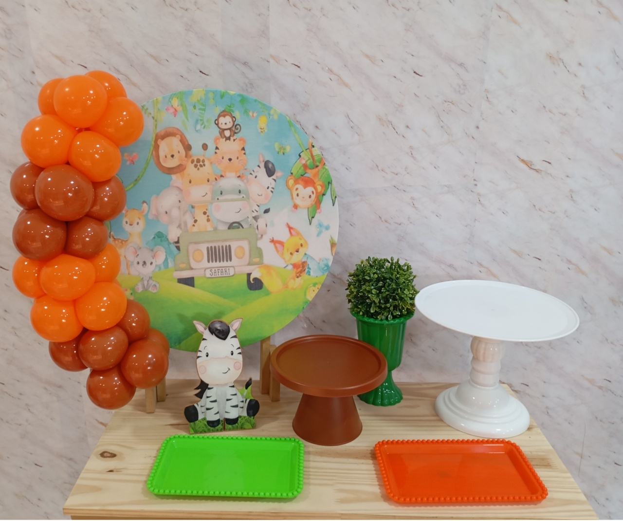 Mini Kit de Mesa Safari - Greicy Art´s Decor