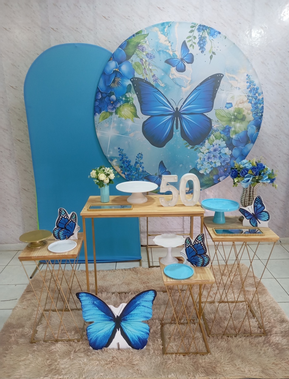 Kit Diamante Borboleta Azul - Greicy Art´S Decor