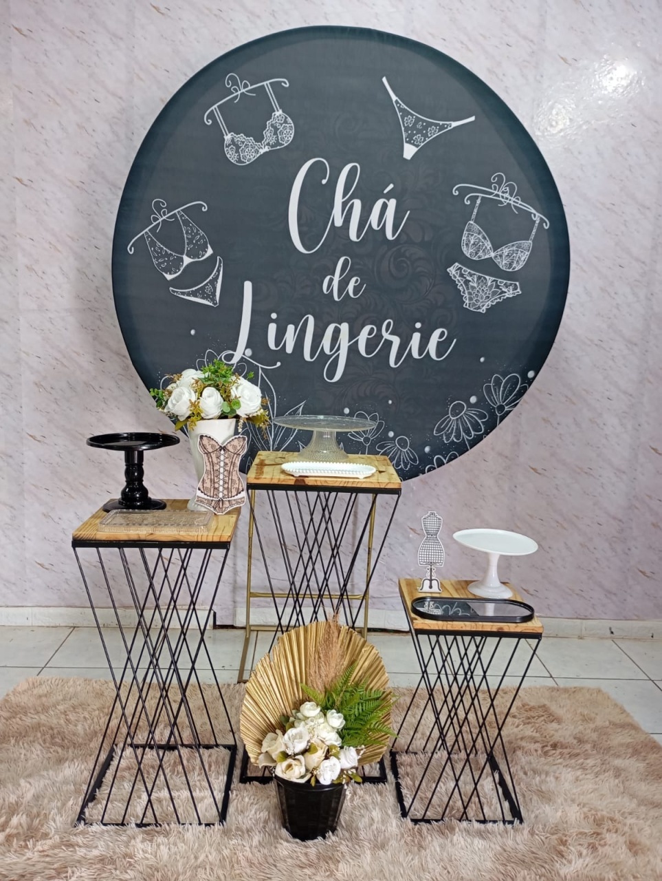 Kit Prata Chá de Lingerie  - Greicy Art´S Decor