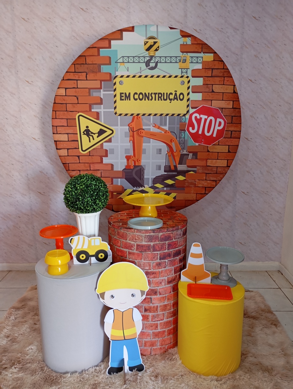 Kit Prata Construção  - Greicy Art´S Decor