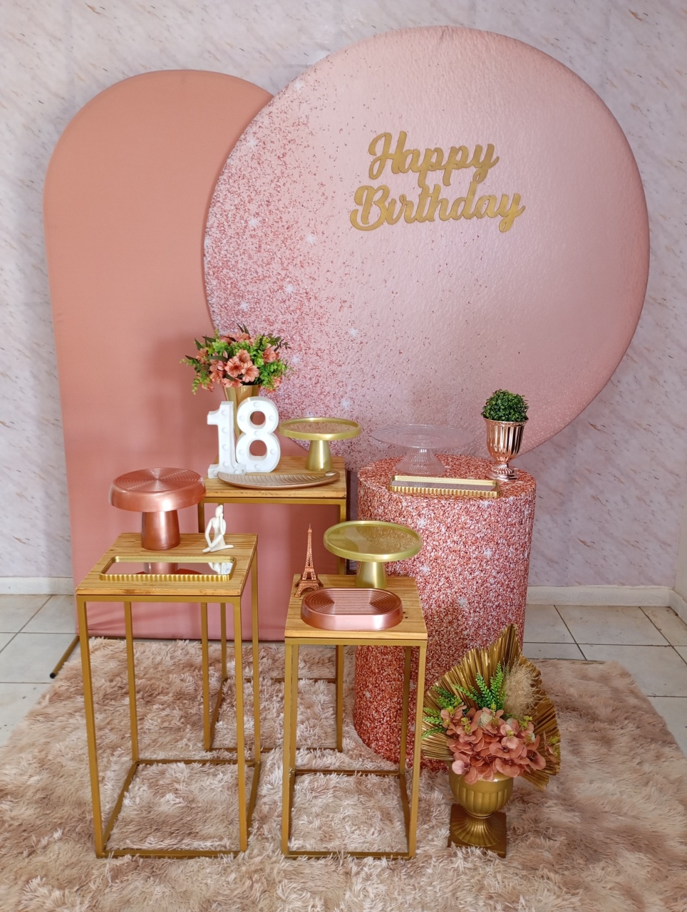 Kit Diamante Rosé Glitter - Greicy Art´S Decor