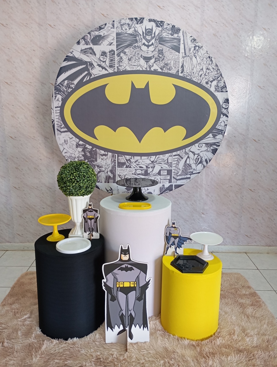 Kit Prata Batman Quadrinhos - Greicy Art´S Decor