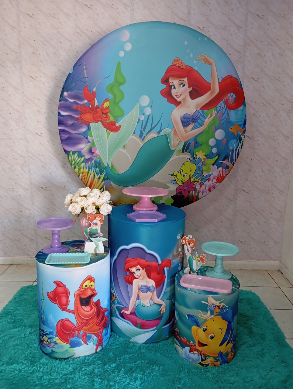 Kit Prata Ariel Ii - Greicy Art´S Decor