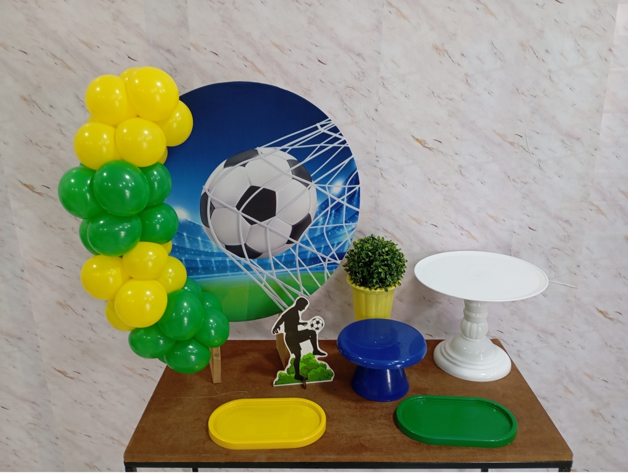 Mini Kit de Mesa Futebol Brasil - Greicy Art´s Decor