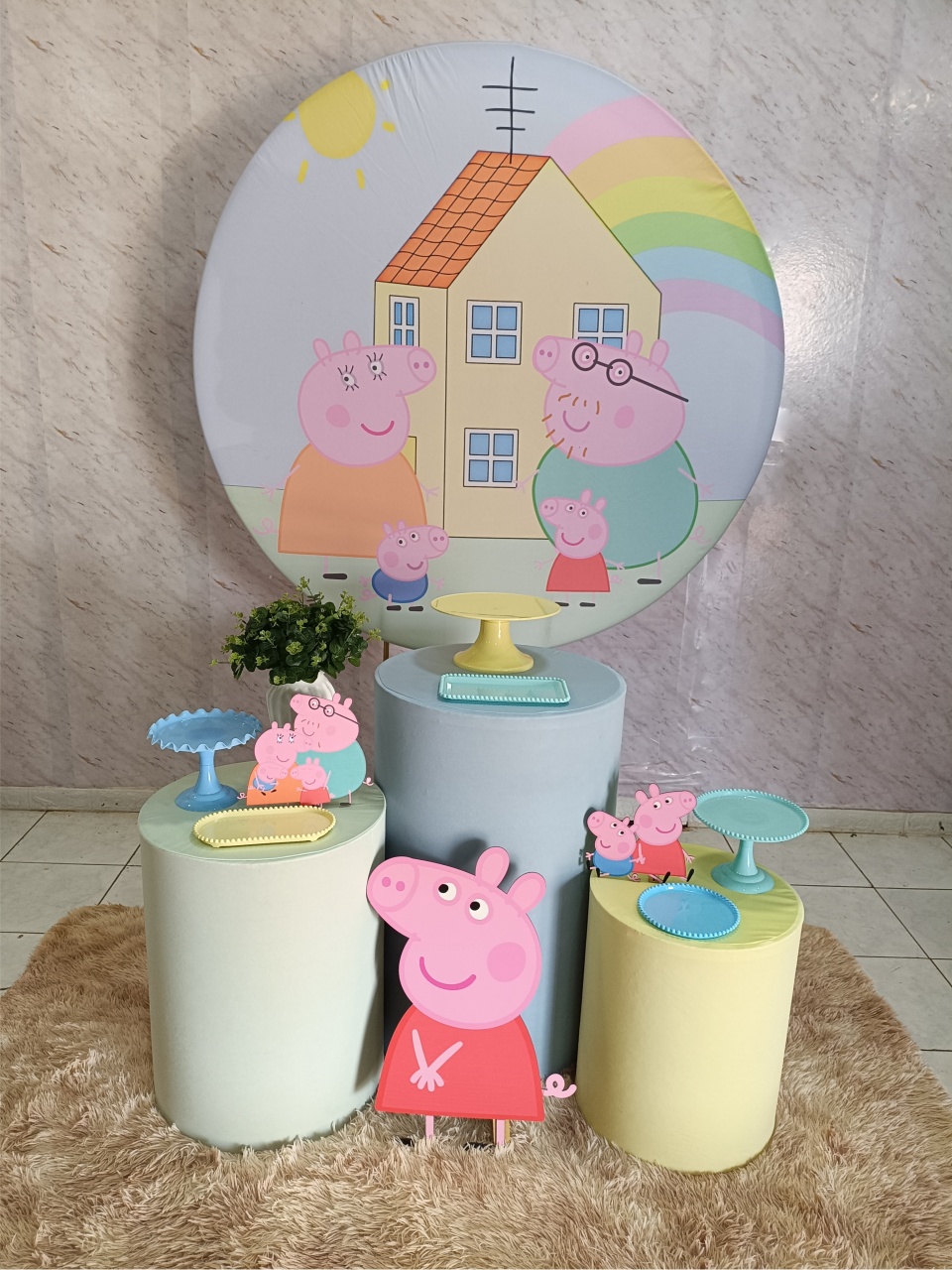 Kit Prata Peppa Pig Menino - Greicy Art´S Decor