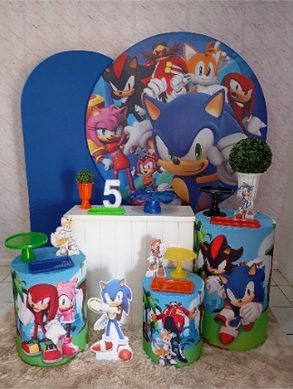 Kit Diamante Sonic E Sua Turma  - Greicy Art´S Decor