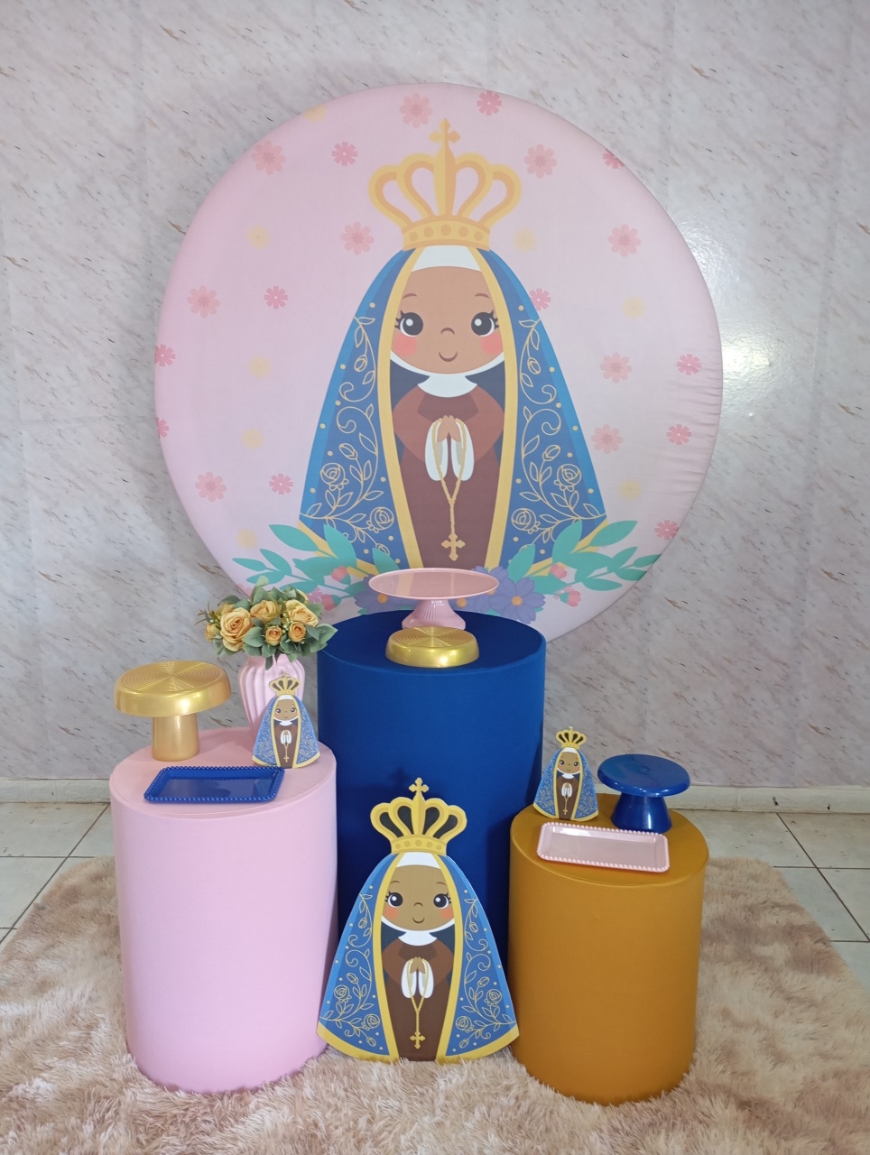 Kit Prata Nossa Senhora Ii - Greicy Art´S Decor