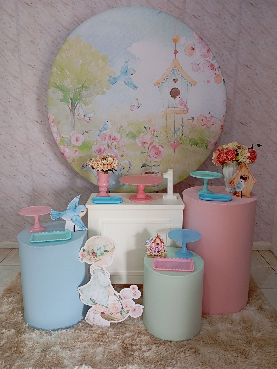 Kit Ouro Jardim dos Passarinhos - Greicy Art´s Decor