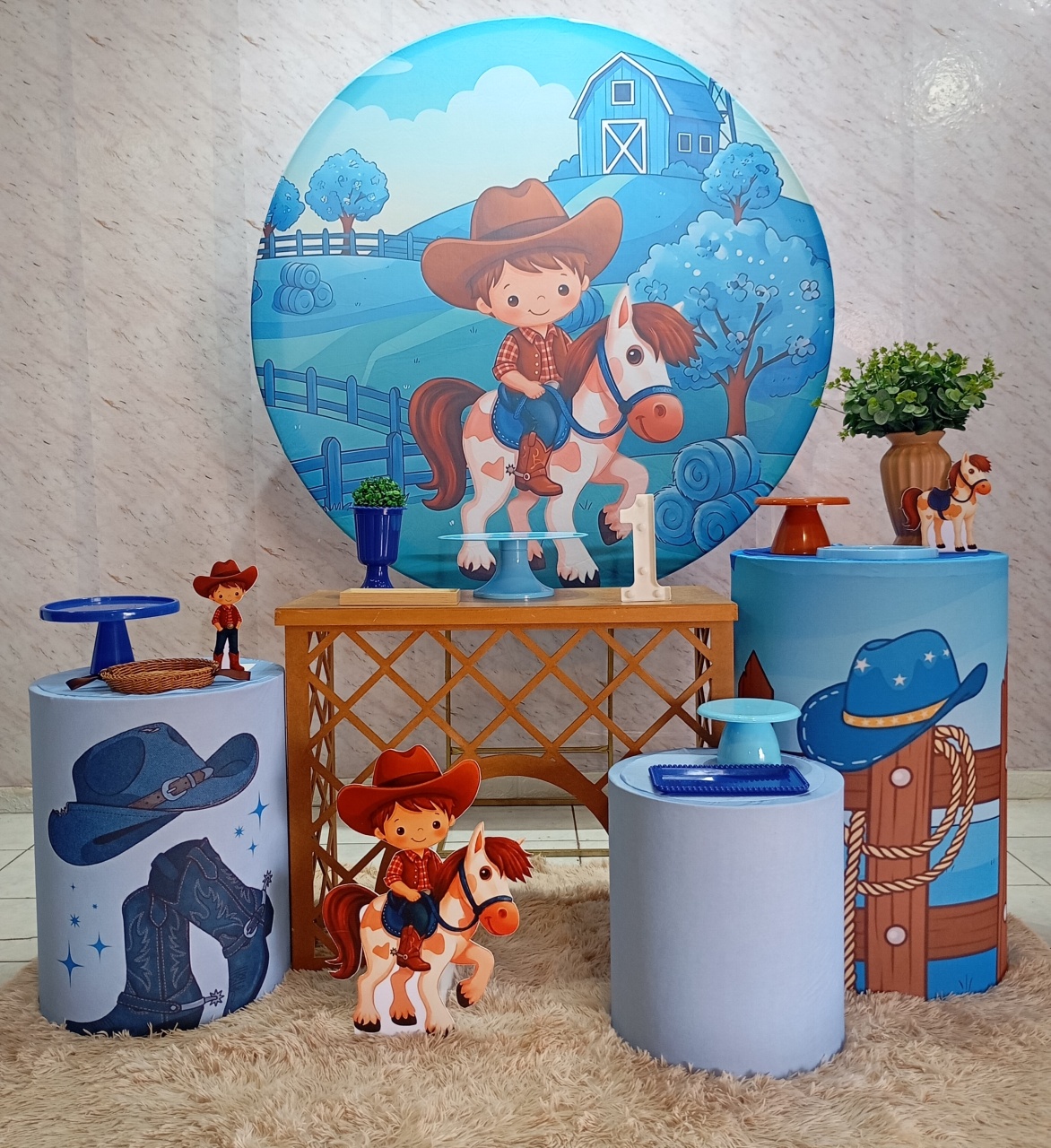 Kit Ouro Cowboy - Greicy Art´s Decor