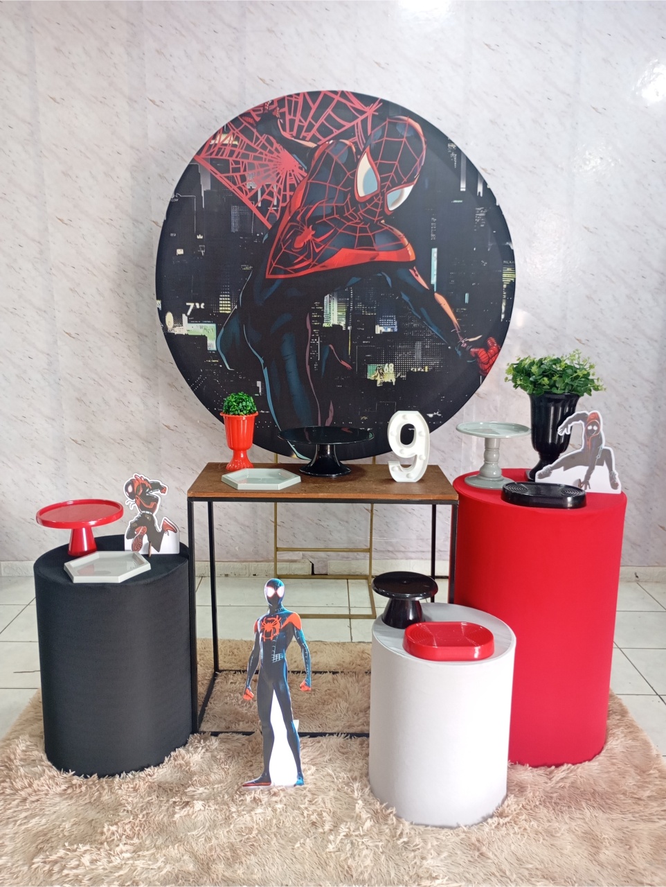 Kit Ouro Homem-Aranha (Preto) Miles Morales - Greicy Art´s Decor