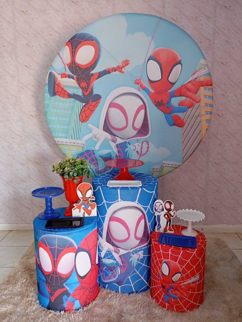Kit Prata Spidey E Seus Amigos - Greicy Art´S Decor