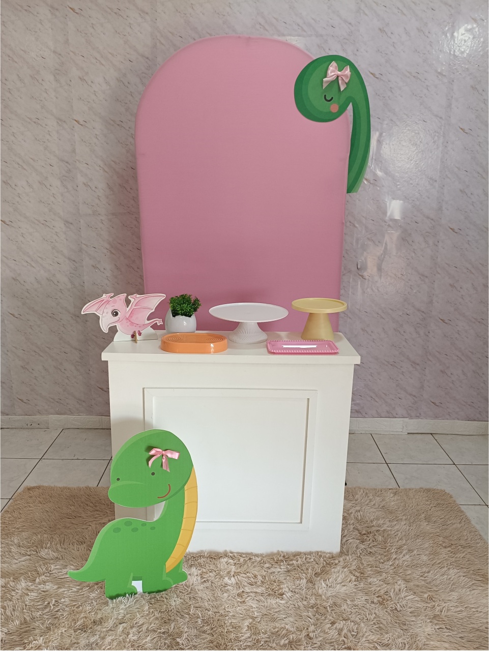Kit Express Dino Baby Rosa - Greicy Art´s Decor