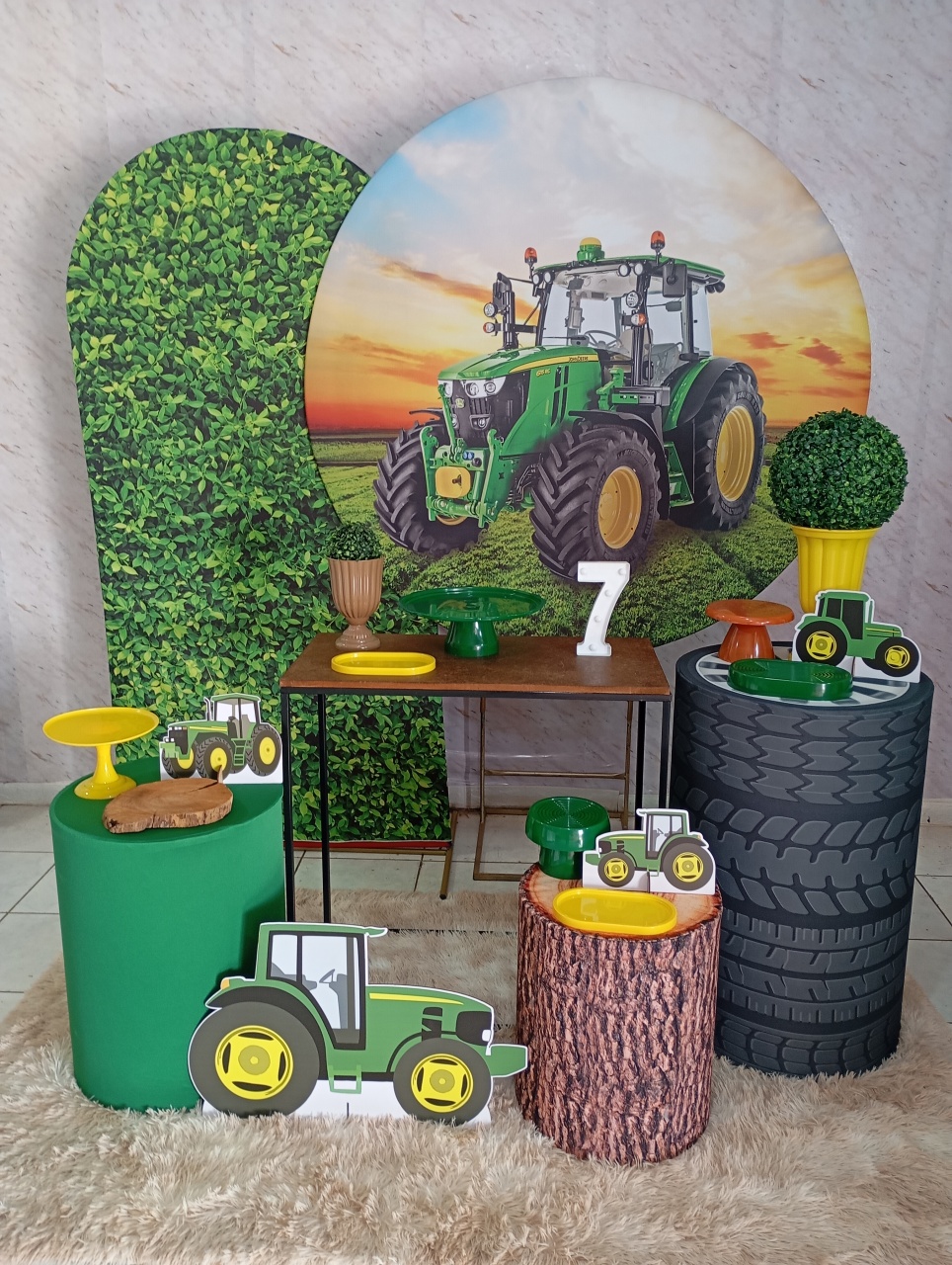 Kit Diamante Trator Verde John Deere - Greicy Art´s Decor