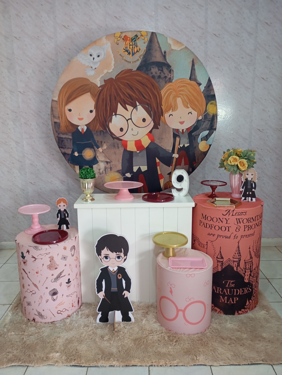 Kit Ouro Harry Potter - Greicy Art´s Decor