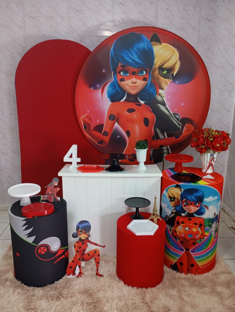 Kit Diamante Lady Bug Muraculos - Greicy Art´s Decor