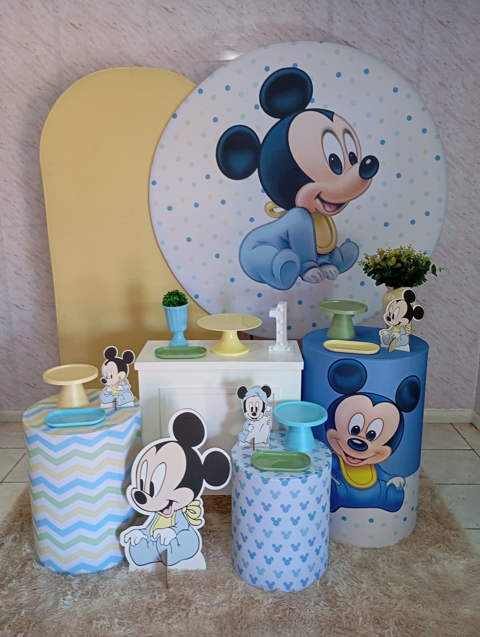 Kit Diamante Mickey Baby - Greicy Art´S Decor