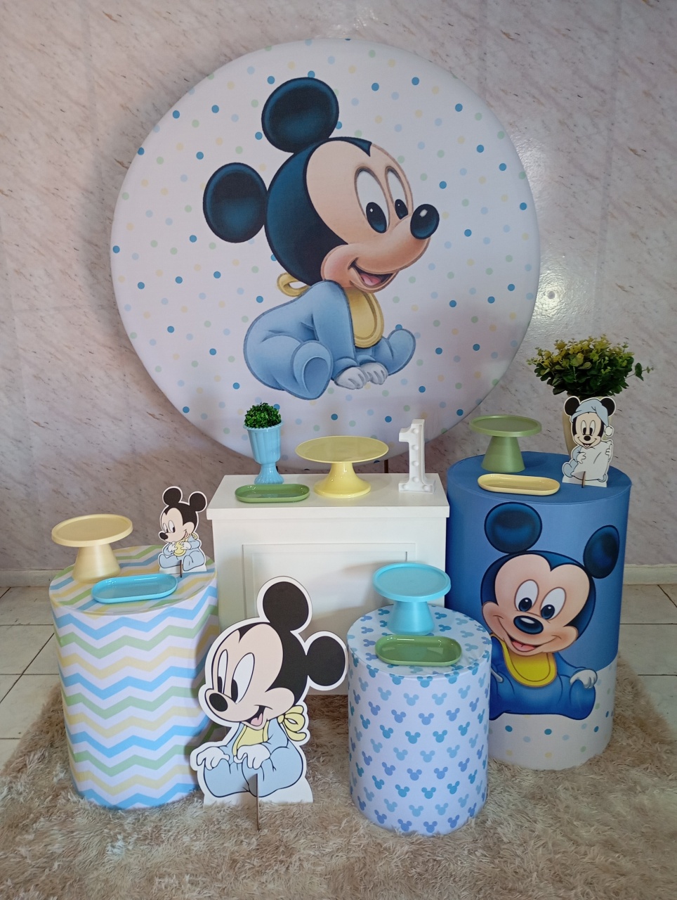 Kit Ouro Mickey Baby - Greicy Art´S Decor